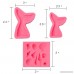 4 Pack Seashell Mold-Large and Small Mermaid Tail Mold-3D Silicone Fondant Mold for Chocolate Candy Soap - B07CJ44WCH